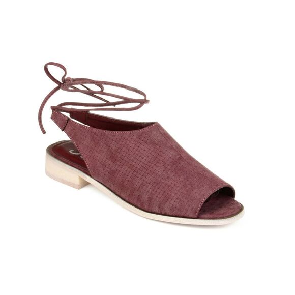 JOURNEE COLLECTION Shoes - JOURNEE COLLECTION Womens Purple Faux Wood Blanch Slingback Sandal 9 M